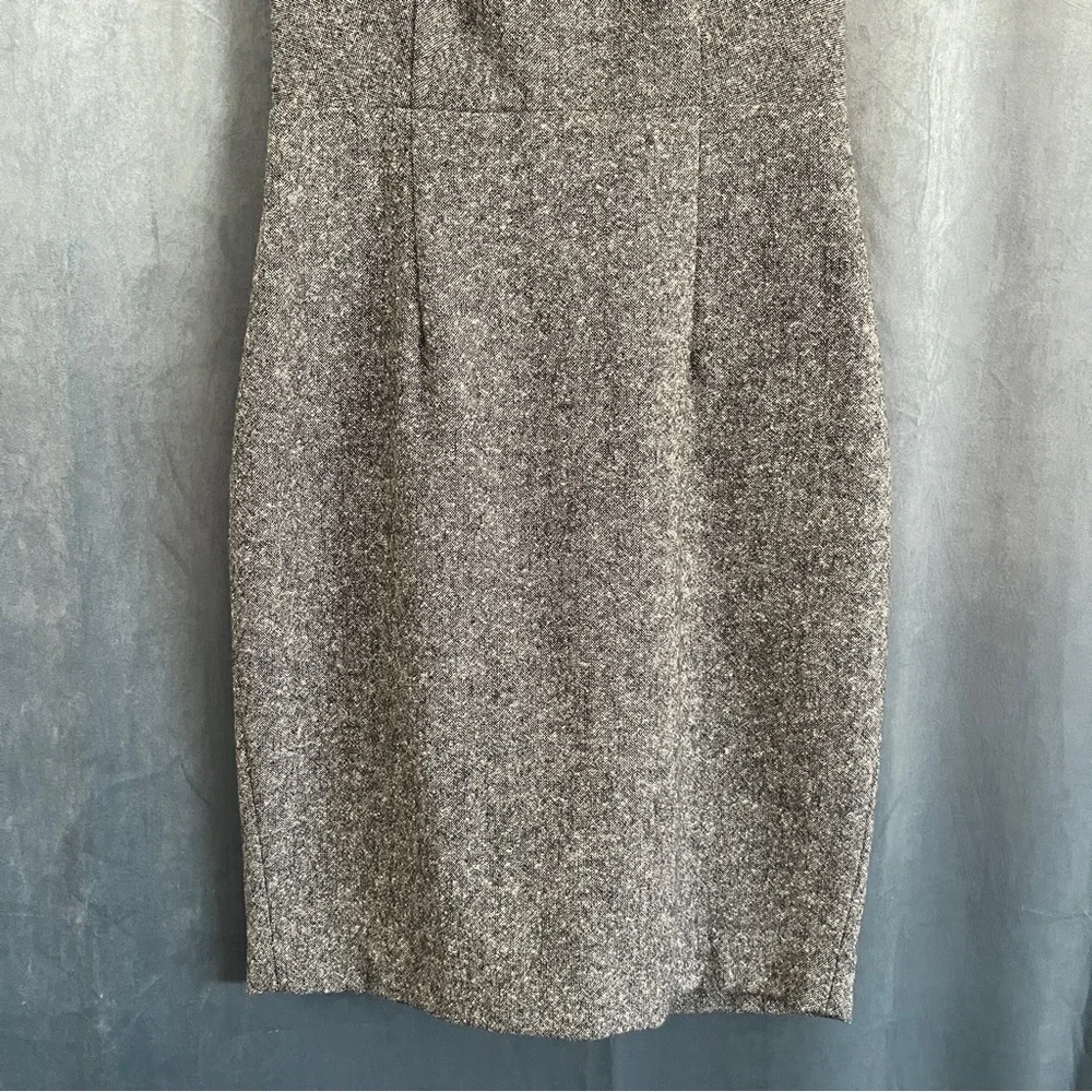 Express Design Studio Gray Tweed Sleeveless Scoop Neck Sheath Wool Dress EUC 4 - Picture 4 of 16
